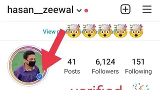 HOW TO ADD BORDER AND BLUE TICK ON INSTAGRAM PROFILE PICTURE !   live proof