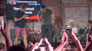 John Barrowman Crashes Stephen Amell 