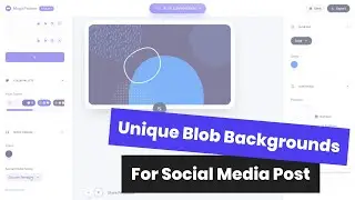 Unique Blob Background Generator By MagicPattern