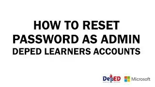 How to Password Reset DepEd Learners Account @teachICTPH