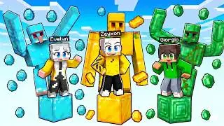 INTRAPPOLATI in un SOLO BLOCCO di GOLEM in Minecraft...
