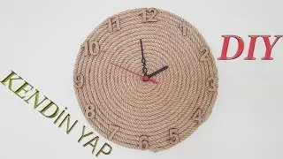 Evde Duvar Saati Yapımı Kolay (Wall Clock)