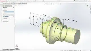 Solidworks. Рисуем вал по школьному заданию
