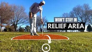 Rules of Golf | Dropped Ball Won't Stay in the Relief Area