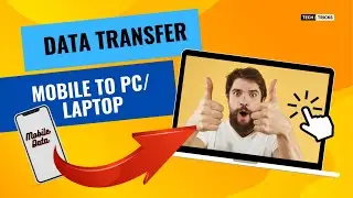 Data Transfer Mobile to PC I Laptop I Mobile se Data transfer kese karen #techandtricks