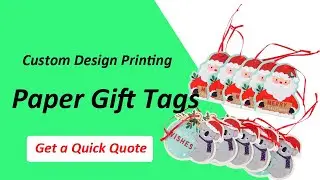 Customize Gift Tags, Wholesale Paper Tags with String, Custom Print Welcome