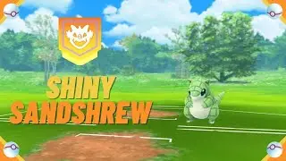 A Wild ✨ Shiny Sandshrew ✨ Appeared! [Pokemon GO] #shorts