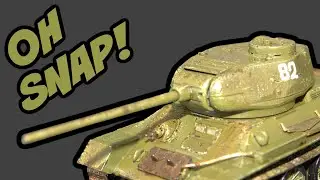 Building, Painting, and Weathering Zvezda Models T34 85  1/72 Scale Model Tank