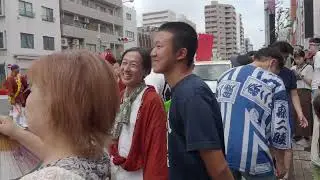 深川神明宮　例大祭　勇壮な水掛け祭　町神輿連合渡御（勢揃い）　2024/08/18  c14