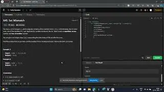 Set Mismatch Python Solution Leetcode problem of the day python solution using hashmap and set