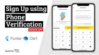 Sign Up with Phone Verification Design App - Flutter UI - Speed Code