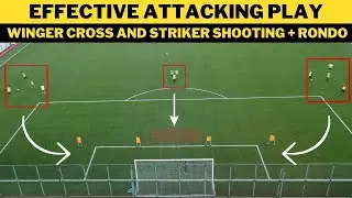Effective Attacking Play: Winger Cross and Striker Shooting Session + Rondo