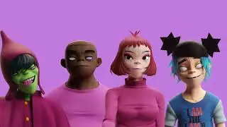 Gorillaz animated banner (Apple Music)