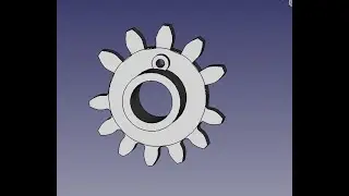 FreeCad шестерня