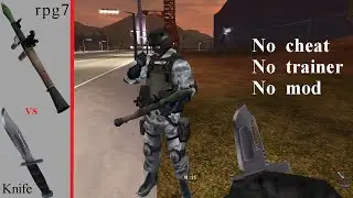 Using knife to kill enemy who has rpg-7