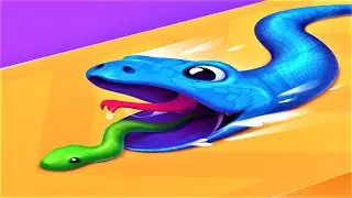🐍 Snake Run Race 🐍 GAMEPLAY Levels 1-15 (Android, iOS)