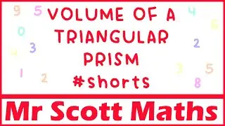 Volume of a Triangular Prism #shorts