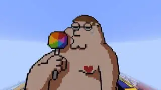 Peter Griffin Minecraft pixel art