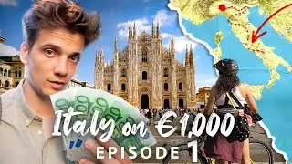 How far can you travel in Italy with €1000 ?  Ep1. Milan