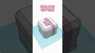 [1DAY_1CAD] GIFT BOX #shorts #tinkercad #project