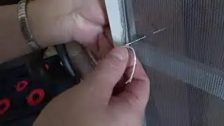 Веревка и москитная сетка. Ремонт не выходя из дома.