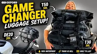 Best Waterproof Motorcycle Luggage? Oxford Aqua Pro Unboxing | T50, T30, DE20 (Wales Trip Prep)