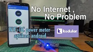 membuat wifi DC power meter,memantau melalui aplikasi android tanpa internet