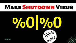 %0|%0 👈 This is Virus | Learn How to Make Virus using Symbol in Notepad | Hacksterzack