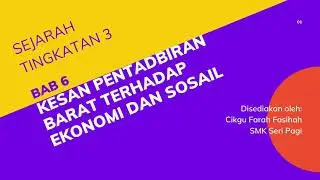 BAB 6.1 PENGENALAN EKONOMI MODEN OLEH KUASA BARAT  DI NEGARA KITA