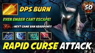 RAPID CURSE ATTACK OFFLANE Abaddon Disperser + Bloodthorn Even Ember Spirit Can't Escape DotA 2