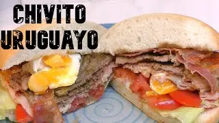 Bocata/sándwich de Chivito Uruguayo el mejor bocata del mundo/ ESPECIAL MIL SUSCRIPTORES. GRACIAS🤩