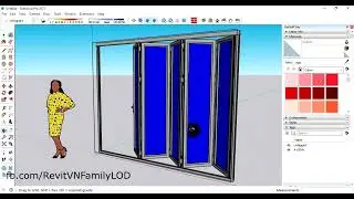 How to Export a Revit Model to SketchUp Full materials vs geometry / Xuất model Revit sang Sketchup