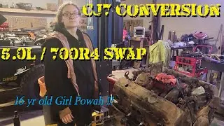 Converting the CJ7 to SBC & 700R4 Stripping and Inspecting the Donor Motor.