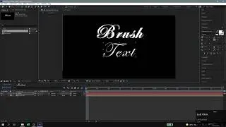 Brush Text Effect in Adobe After effect