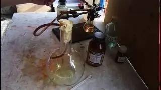 Получение хлора  горение сурьмы в хлоре