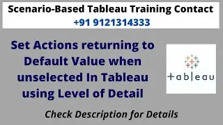 Set Actions returning to Default Value when unselected In Tableau using Level of Detail