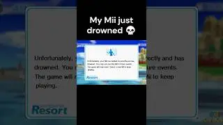 My Mii has DROWNED #shorts