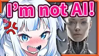 Gura Tried to Prove that She's Not an AI 【Gawr Gura / HololiveEN】