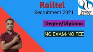Railtel recruitment 2020|Railtel vacancy 2020|Railtel online form 2020|railtel apprentice 2020