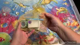 Unboxing a diamond painting gifted by the company Captured by Radiance