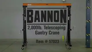 Bannon Adjustable Gantry Crane  2000-Lb. Capacity
