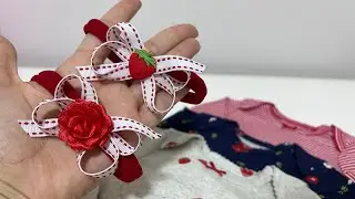 Boutique Perfeito Tamanho P na faixinha Slim 😍🥰 #handmade #faixas #tiara #bebes
