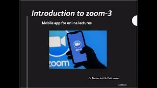 Student and teacher training on Zoom mobile app for online lectures
