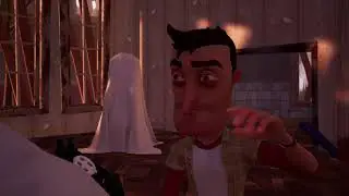 I am a ghost Hello neighbor using cheats sorry