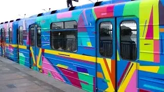 New! Art subway train! Арт-поїзд метро