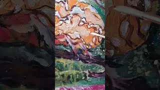 adding pearl #art #artist #painting #recommend #художникиютуб #живописьакрилом #реки