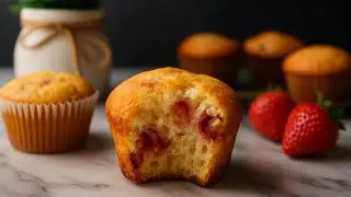 5 Minute Recipe! Strawberry Muffins! | Cooking Craft