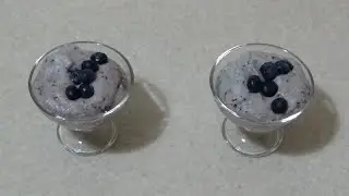 TRE INGREDIENTI mousse ai mirtilli! senza panna! BLUEBERRY MOUSSE. Pronto in pochi minuti