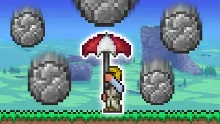 Terraria but it's RAINING BOULDERS...