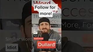 Today's word of the day is dullard. #wordoftheday